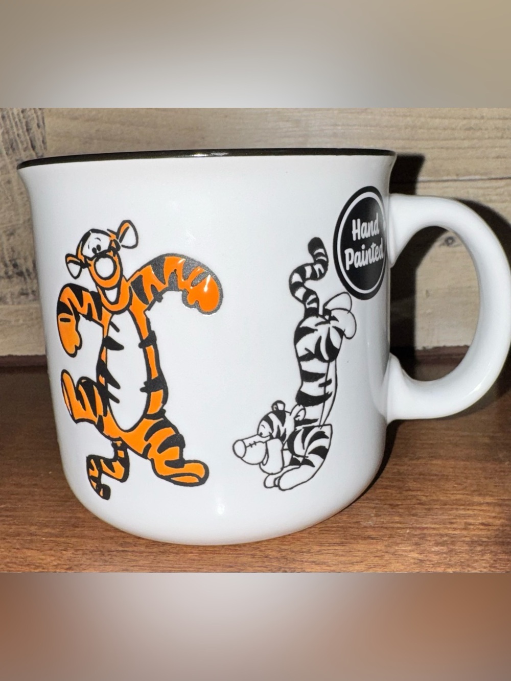 🥰 Hand-Painted Disney BOUNCING TIGGER 🐅 Winnie the Pooh 21oz Stoneware Mug